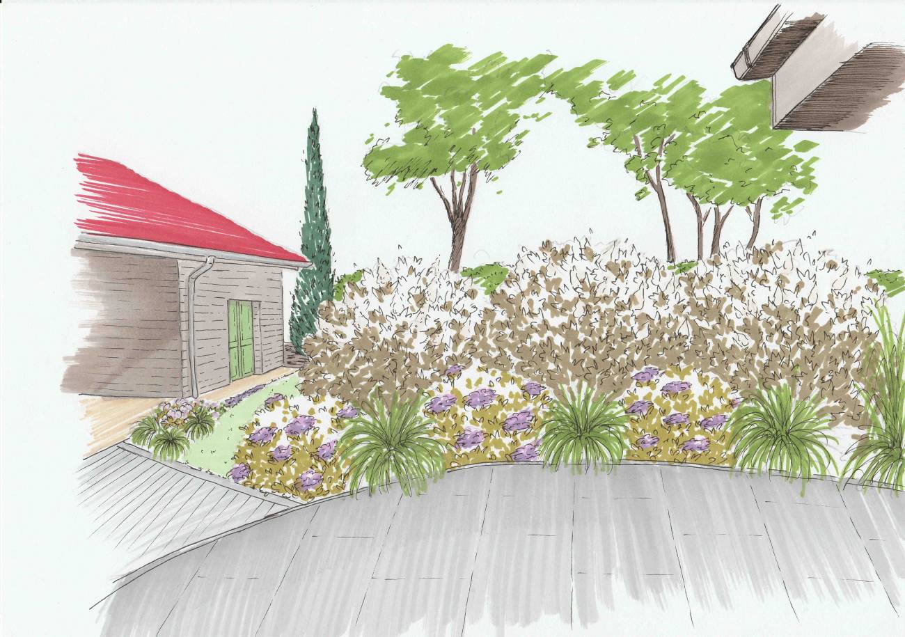 MASSIF TERRASSE | Au Jardin de la Coline Conception Thaon-les-Vosges 39