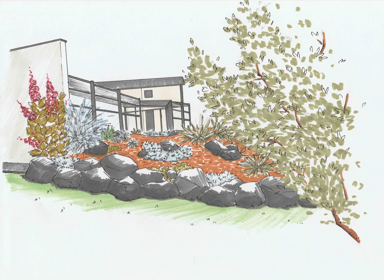 ROCAILLE | Au Jardin de la Coline Conception Ludres 26