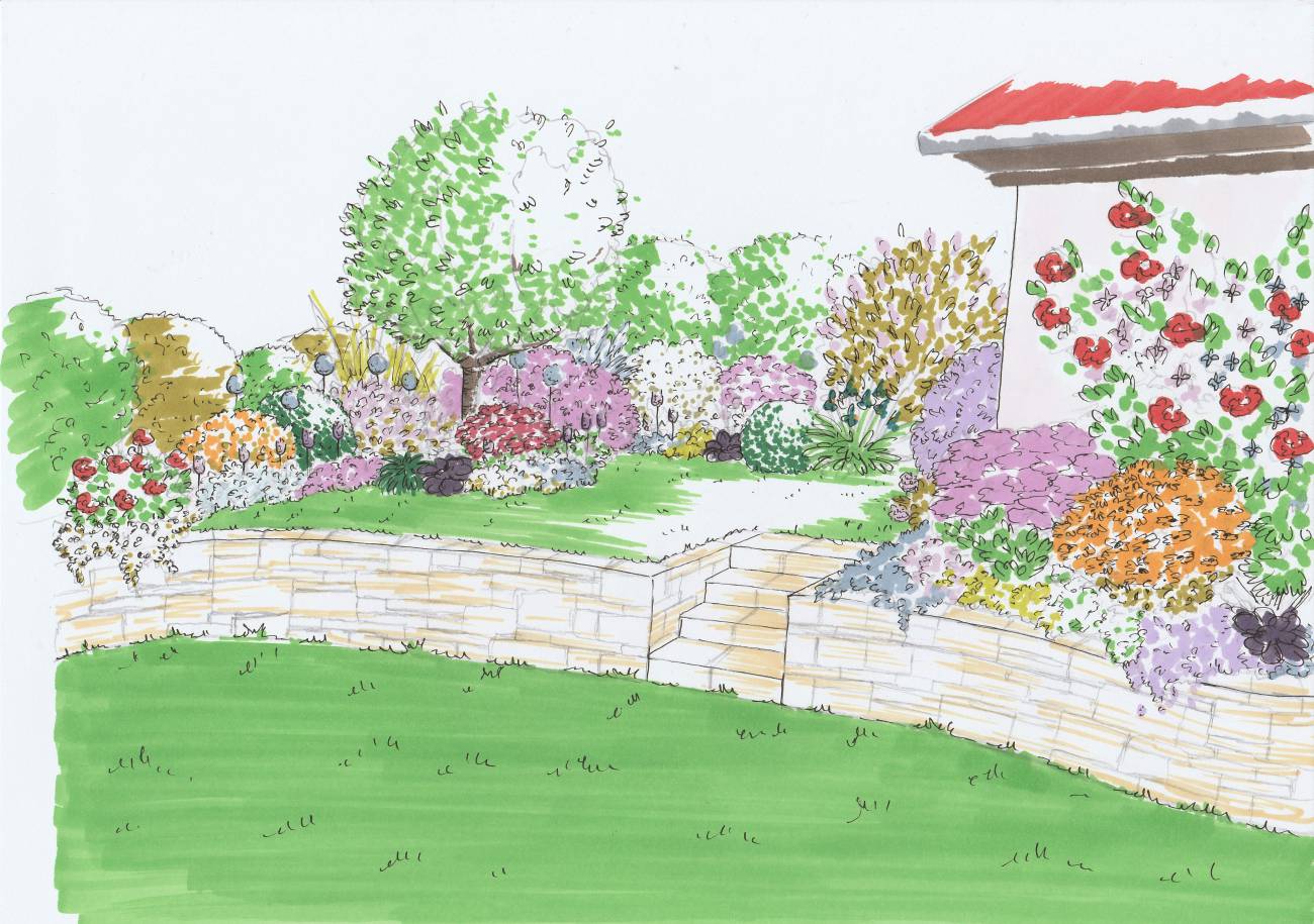 VUEJARDIN | Au Jardin de la Coline Conception Charmes 1