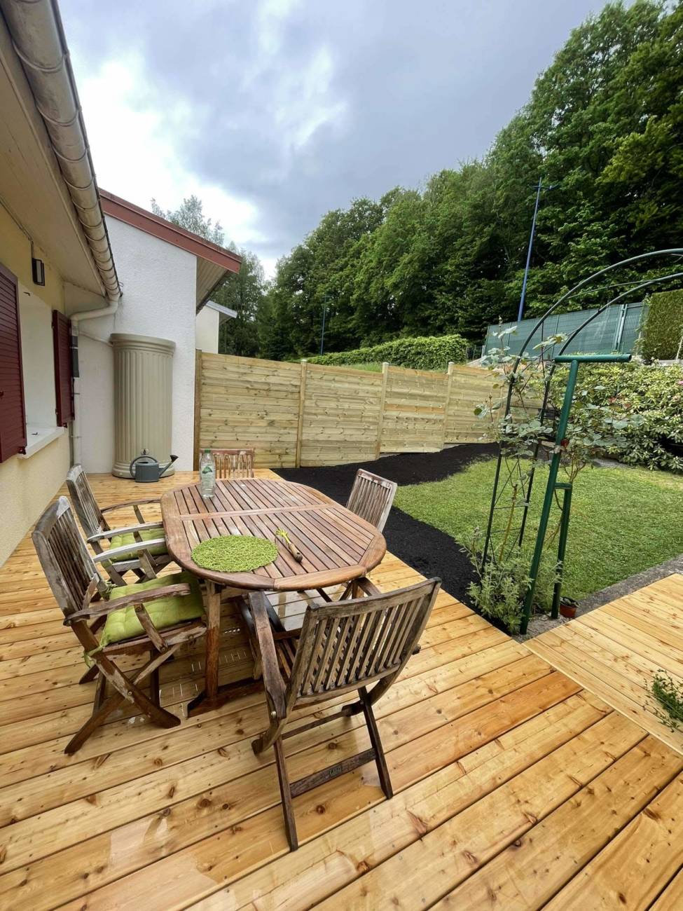 TERRASSE ET PALISSADE BOIS | Au Jardin de la Coline Terrasses Ludres 7